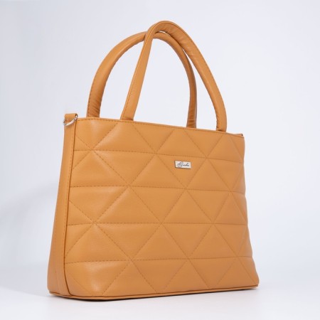 Olivi-tout bag on lightning, mustard color-3
