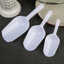 Set of shares of the share, 3 pcs, 15.5 × 5.5 × 2.5 / 18.7 × 6.7 × 3 / 22.1 × 8 × 3.1 cm, white color