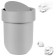 Touch bucket, with a lid, gray