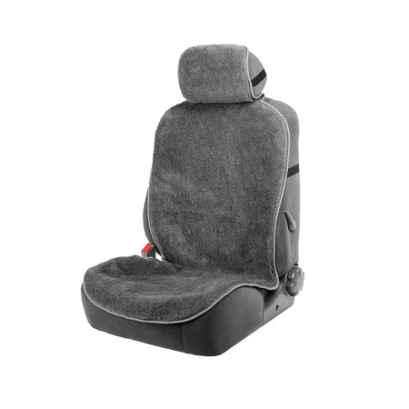Kit on the seat, natural wool, 145x55 cm, gray
