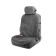 Kit on the seat, natural wool, 145x55 cm, gray