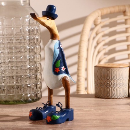 Souvenir "Duck in a blue summer suit" tree 13x9x27 cm