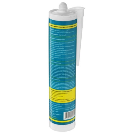 Kronbuild sealant, silicone, for aquariums and windows, black, 280 ml-1