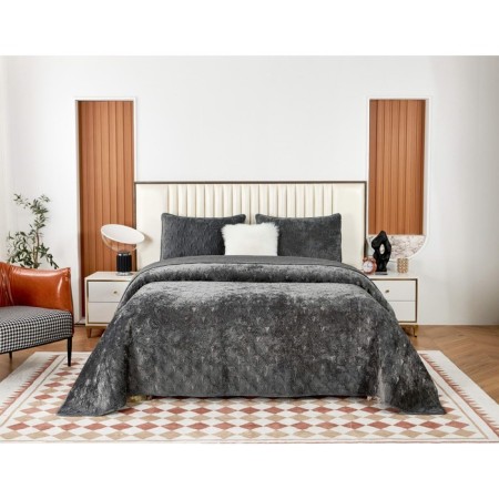 Cover with pillowcases Sofi de Marko "Rosalin", size 240x260 cm, 50x70 cm - 2 pcs, color Stone