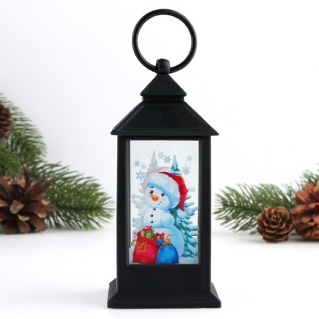Snowman lamp, black, 12.5 x 5.7 cm-2