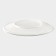 Porcelain porcelain plate with a thickened edge of the White Label, D = 15 cm, white color