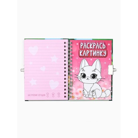 Notepad on the lock A6, 50 liters "for my secrets"-4
