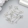 Decorative element "Key" Color silver 9*25 mm