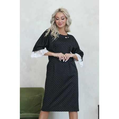 Female dress, size 46, black color-8