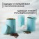 A set of cans for bulk products Sugar Coffee Tea, 10 × 17 cm, 3 pcs, blue color
