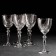 A set of crystal glasses for the wine "Flower", 250 ml, 6 pcs