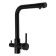 Kitchen mixer Zein Z1303, one -rod, with output for drinking water, brass, black