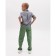 Pants for the boy Minaku: Casual Collection Kids, olive color, height 104