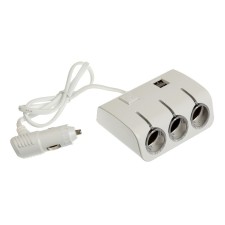 Smuster Rapper, 3 Nests, 2 USB 1 A, 60 W, 12/24 V, backlight, wire 70 cm