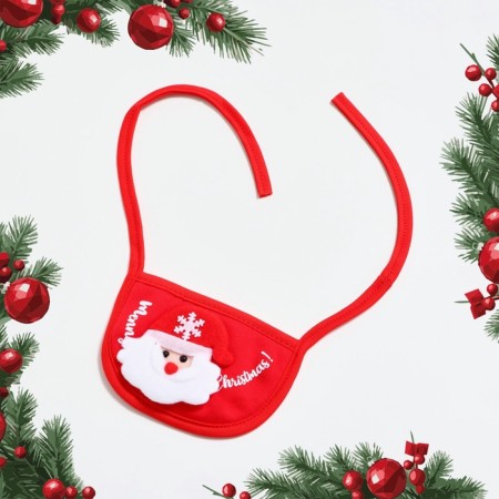 Dog collar "Santa", red