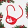Dog collar "Santa", red