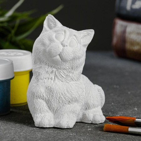 Figure for coloring "cat sits" 8x6x6cm