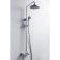 Bravat Opal R shower column with a bath mixer, swing pour (upper shower of round shape)