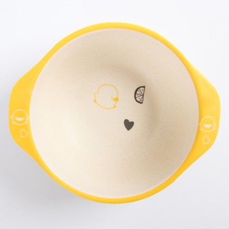 Bamboo children's bowl, mix color, 230 ml, 13.5x11.5x4.5-11