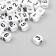 A set of beads with the numbers "Astra" 6x6 mm, 150 pcs/pack