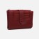 Women's wallet on the button, burgundy color