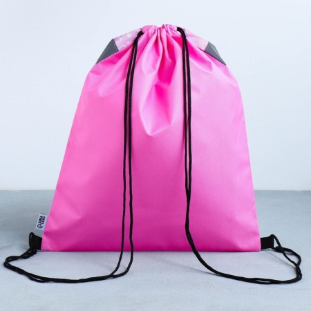 A bag for shoes with a reflective element "Rainbow unicorn" 30 x 40 cm-4