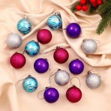 Set of balls plastic D-4 cm, 16 pcs 