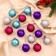 Set of balls plastic D-4 cm, 16 pcs "Space strip" mix