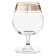 Set of glasses for brandy Sylvia, Panto Platinum decor, 400 ml X 6 pcs.