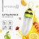 A bottle for feeding, silicone, with a spoon, from 5 months, 90 ml, green color