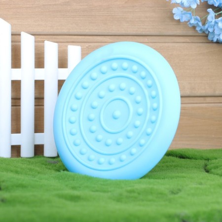 Frisby "UFO", 18.6 cm, hard thermoplastic rubber, blue-1