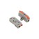 Terminal of QMS 222-421p Prooper 1 pole, with an mounting platform (0.08-4 mm²), gray (5 pcs./United) Rexant