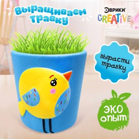 Set for experiments “grow grass”, bird