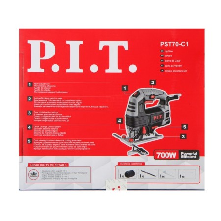 P.I.T. PST70-C1, 700 W, 3000 move/min, 3 modes, stroke 15 mm, cast sole-10
