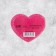 Valentine postcard "My beloved girlfriend", 7 x 6 cm