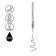 Balloon Hand -shaped handle "Vega", node 0.7 mm, rod 152 mm, oil -based black ink