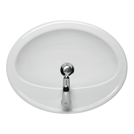 The built -in sink Cersanit Calla 54, on the countertop, round, 1 ed., White-1