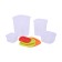 A set of plastic containers Oursson, 0.23/0.5/1.0/2.0 l, 4 pcs