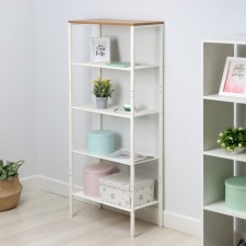 Toronto 25 rack, 67 × 30 × 146.5 cm, white