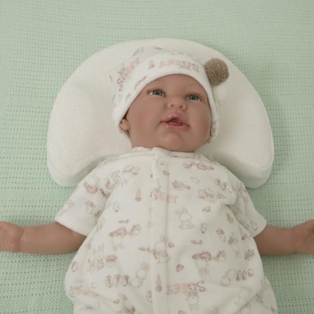 Memory foam pillow "Bear", milk color-1