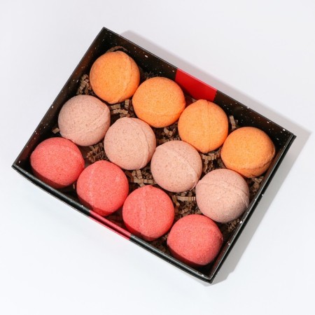 Gift set of cosmetics "Miracles in the New Year!", Bath bombs 12 x 40 g, pure happiness-2