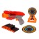 Blaster "Rotor", shoots with soft bullets, complete with a target, the color of a mix