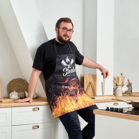 Apron "Ethel" Steak Master 73x71 cm, 100% cotton, sarzha 190 g/m2-2