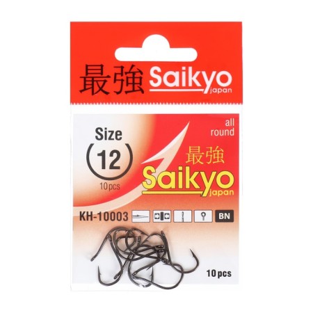 Hooks Saikyo KH-10003 Tanago BN No. 12, 10 pcs