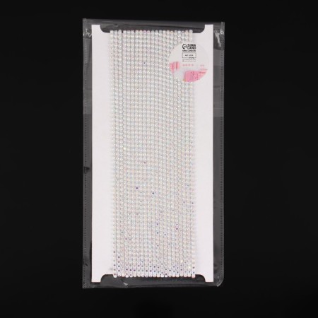 Rhinestones on threads, with holography, 3 mm, 9 ± 1 m, white color-3