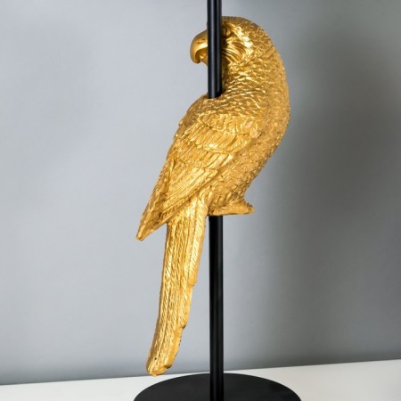 Parrot table lamp E27 40W black and gold 23.5x23.5x50 cm Risalux-4