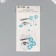 Stick plastic rhinestones "Flower patterns and tears-strata" mix 10x19 cm
