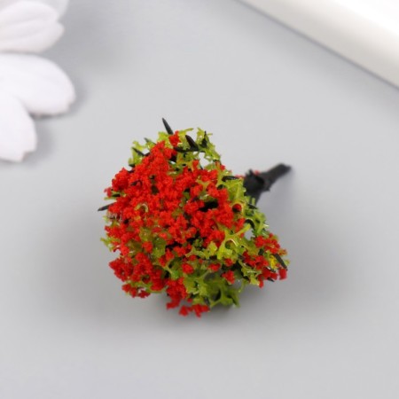 Artificial plant for creativity plastic "Fiery tree" 4 cm-2
