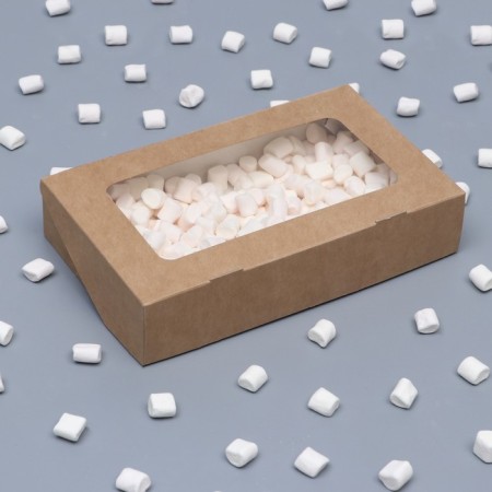 Container is a discovery, with a window, craft, 20 x 12 x 4 cm