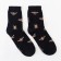 Minaku socks "insects", black color, size 40-41 (27 cm)